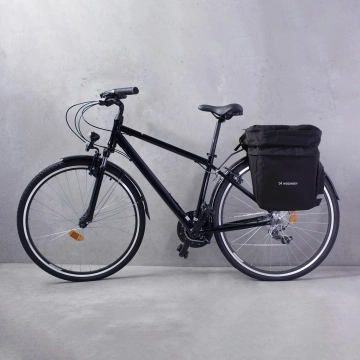 Wozinsky 60L geräumige Fahrradträgertasche (Regenhülle inklusive) schwarz (WBB13BK)