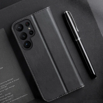 Etui ochronne Dux Ducis Hivo do Samsung Galaxy S23+ pokrowiec z klapką portfel podstawka blokada RFID brązowe