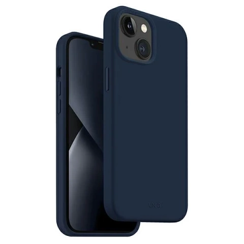 UNIQ etui Lino do Apple iPhone 14 6,1" niebieski/marine blue