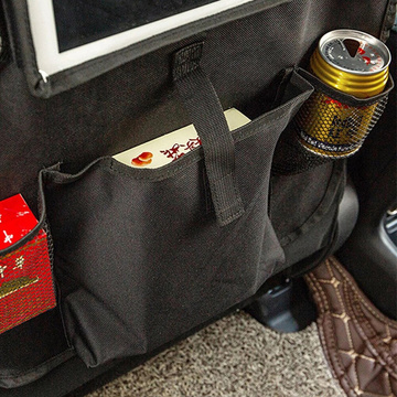 Autositz-Organizer, Auto-Reiseabdeckung, Schutzabdeckung, Schwarz, 2 x Kopfstützenhalter