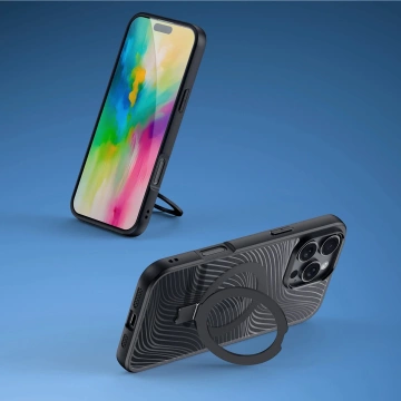 Schutzhülle für iPhone 16 Pro Dux Ducis Aimo Mag Schwarz