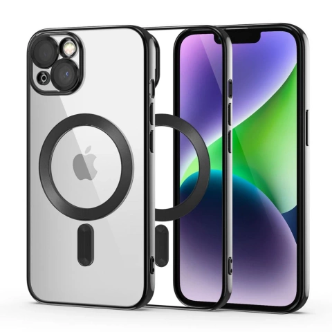 Schutzhülle Ring MagShine Case für MagSafe für iPhone 14 Schwarz