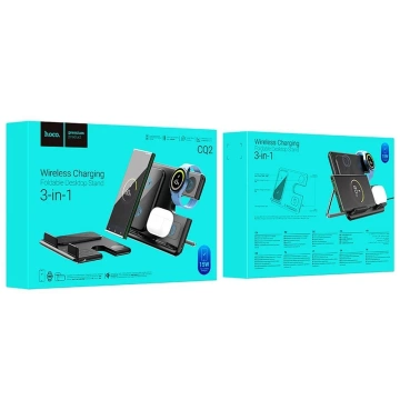 Hoco 3in1 15W Qi Induktives Ladegerät - Telefon, Galaxy Watch