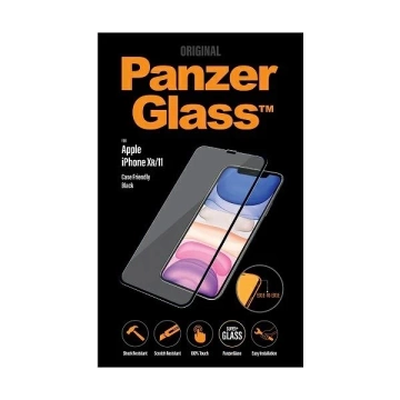Szkło PanzerGlass E2E Super+ do iPhone XR/11 Case Friendly czarny/black