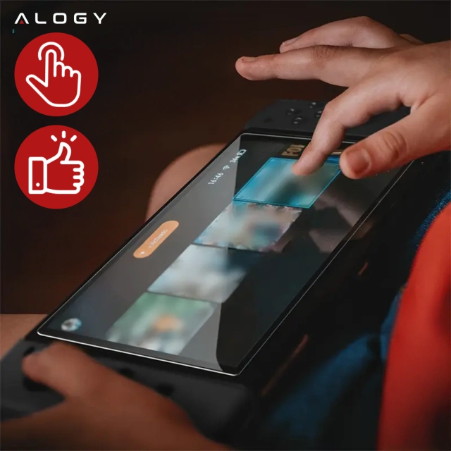 Szkło hartowane do Nintendo Switch 2 2025 ochronne szkiełko na ekran 9H Alogy EasyShield™️ z ramką montażową