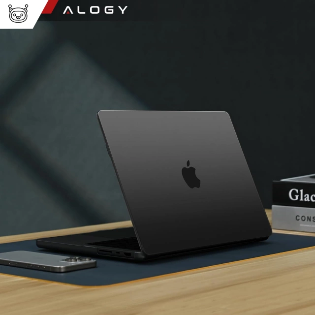 Etui ochronne do Apple Macbook Pro 16 - M1/M2/M3/M4 2021-2024 2025 Alogy AirGuard™ Elastyczna obudowa Matowa Czerń
