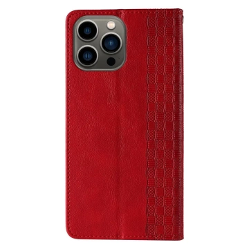 Magnetband Hülle Hülle für iPhone 13 Pro Max Tasche Geldbörse Mini Lanyard Anhänger Rot