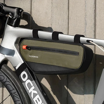 Rockbros 30120079001 Fahrradtasche für 1,7 l Rahmen – Grün und Schwarz