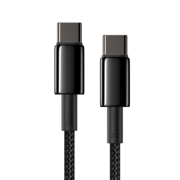 Baseus Tungsten Gold USB-C auf USB-C Kabel, 100W, 2m (schwarz)