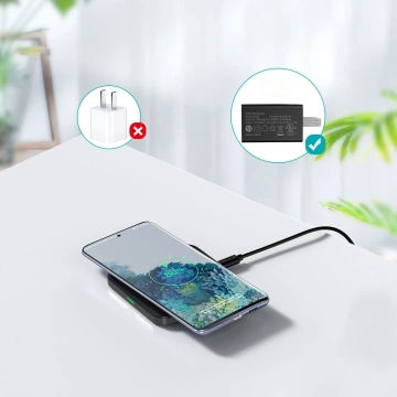 Choetech zestaw 2x bezprzewodowa ładowarka Qi 10W (2 kolory, czarny i biały) + kable USB 1,2m (T511-S black/white)