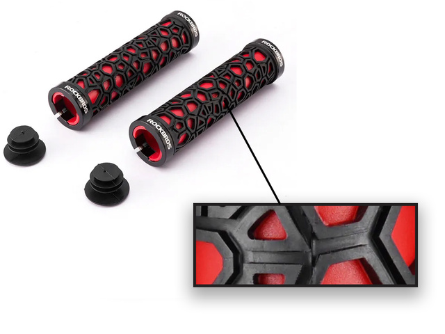 Chwyty rowerowe Gripy do kierownicy RockBros 2017-14ARD Czerwone