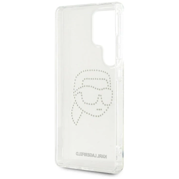 Samsung Galaxy S25 Ultra Hülle Klar Karl Lagerfeld Strass Karl Head Logo