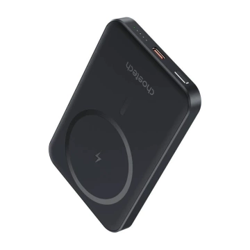 Powerbank Magnetyczny Black 5000mAh 20W Cienki Bezprzewodowy Czarny