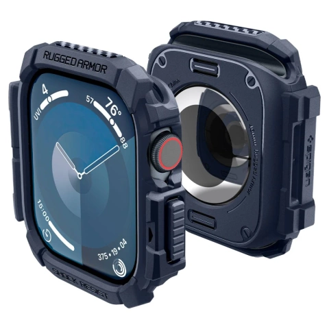 ETUI DO APPLE WATCH 10 (46MM) GRANATOWE NAVY BLUE SPIGEN RUGGED ARMOR