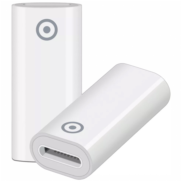 Adapter Alogy Pencil Charger do rysika USB-C Lightning do Apple Pen umożliwiający ładowanie kablem Biały