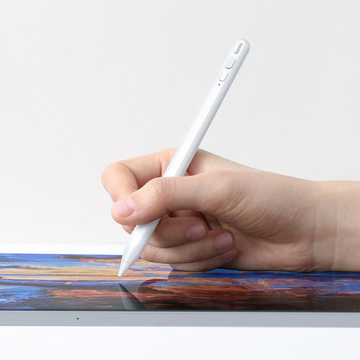 2in1 Baseus Stylus Kapazitiver Eingabestift für Apple iPad Weiß