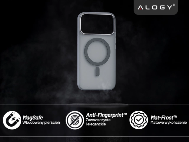 Etui do Apple iPhone 17 Pro – matowa obudowa do MagSafe z ochroną obiektywu, smukłe i odporne na zarysowania, idealne dopasowanie – Alogy Skinny MatteCase™ Białe + 2x Szkło Hartowane
