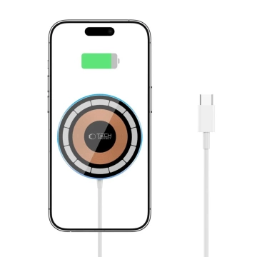MagSafe Tech-Protect Ladegerät QI15W-A30 Silber 15W