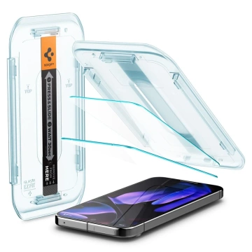Spigen Glas.Tr „EZ FIT“ gehärtetes Glas 2er-Pack für Google Pixel 9 Pro XL, klar