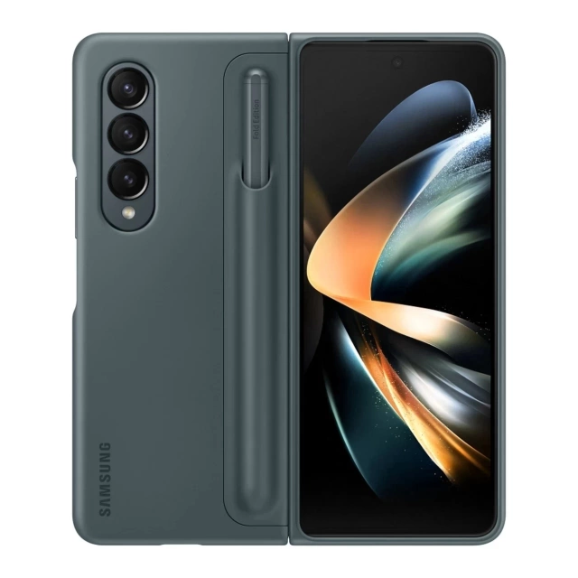 Samsung Standing Cover Case für Samsung Galaxy Z Fold4 Stand Case Stylus Grau (EF-OF93PCJEGWW)