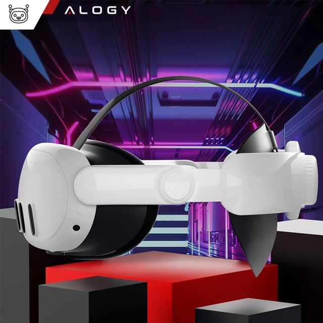 Regulowana Opaska Pasek wymienny do Meta Quest 3 Alogy Elite Strap Biały