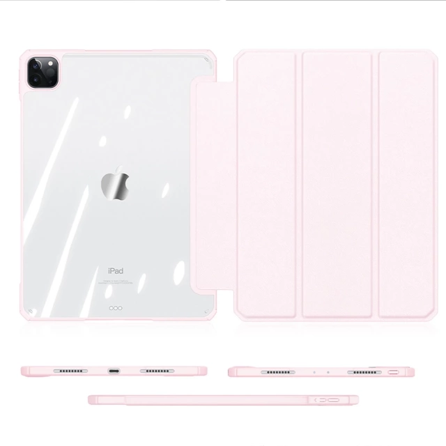 Dux Ducis Copa etui do iPad Pro 11'' 2020 / iPad Pro 11'' 2018 / iPad Pro 11'' 2021 pokrowiec smart cover z podstawką różowy