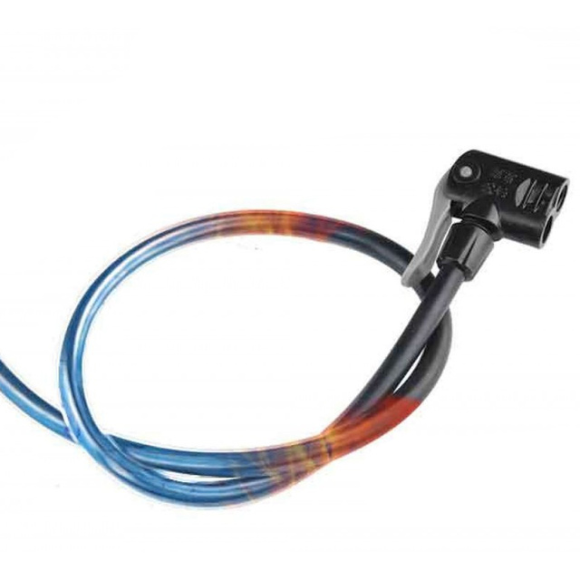 Metalowa Pompka rowerowa podłogowa RockBros A320 z igłą do roweru piłki Czarna