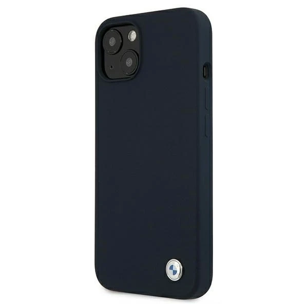 Etui na telefon BMW BMHCP13SSILNA do Apple iPhone 13 Mini 5,4" granatowy/navy hardcase Silicone Signature