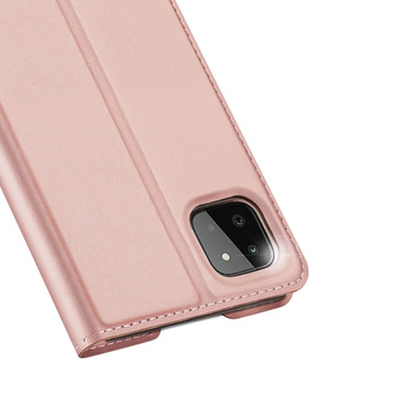Etui portfel DuxDucis SkinPro do Samsung Galaxy A22 5G Rose Gold