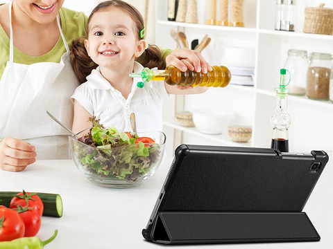 Etui z klapką obudowa Alogy Book Cover do Galaxy A7 Lite 8.7 T220/T225 Czarny