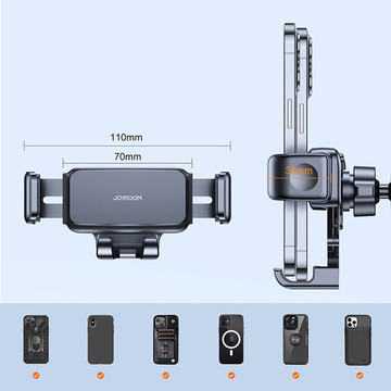 Starker Autotelefonhalter Joyroom JR-ZS283 Autohalterung für die Cockpitscheibe Schwarz