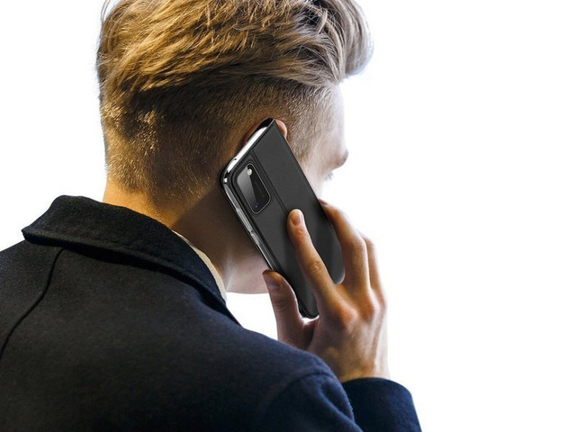 Etui ochronne z klapką Dux Ducis Skin skórzane do Samsung Galaxy A41 Czarne