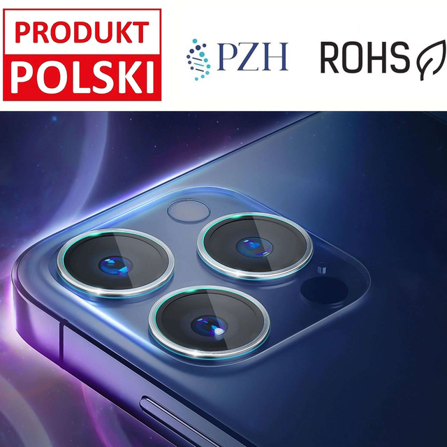 4x Szkło do iPhone 15 Pro Max na obiektyw aparat 3mk Lens Protection hybrydowe osłona zestaw szkieł