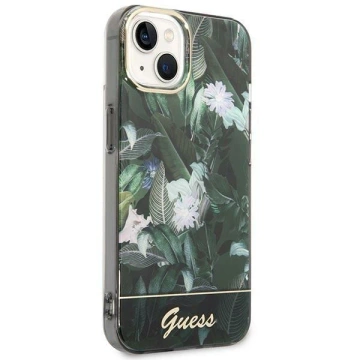 Etui Guess GUHCP14SHGJGHA do Apple iPhone 14 6,1" zielony/green hardcase Jungle Collection
