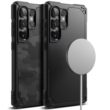 Etui für Samsung Galaxy S25 Ultra Schwarz Ringke Rugged Gear Magnetic MagSafe