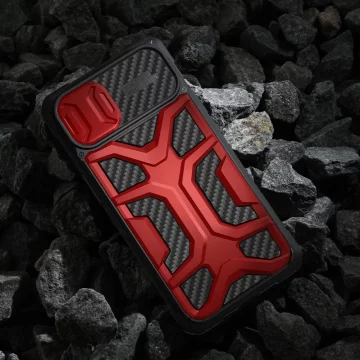 Nillkin Adventruer Case iPhone 13 Hülle gepanzerte Hülle mit Kameraabdeckung blau