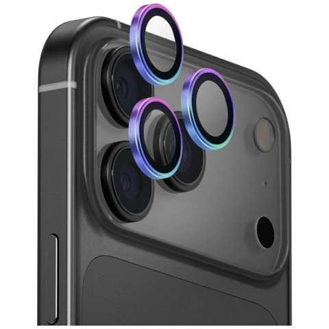 Szkło na obiektyw iPhone 17 Pro/Pro Max UNIQ Optix Aluminium Opal