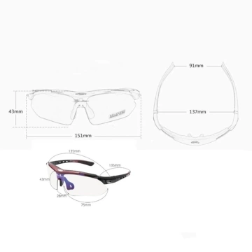 Okulary rowerowe Rockbros 10003 polaryzujące - czarne