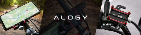 Alogy Fahrrad-Handy-Halterung, 55–95 mm, für Fahrrad, Motorroller, Schwarz