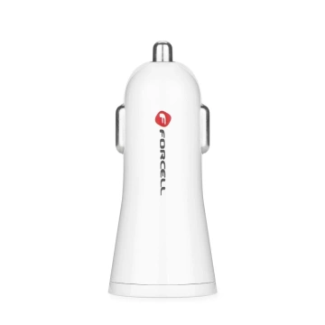 Forcell Quick Charge 3.0 2,4 A Autoladegerät Weiß