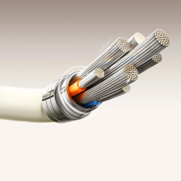 Joyroom S-A53 3A USB-A - USB-C Kabel 1,2m Fluoreszierendes Beige