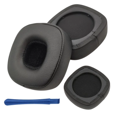 Nauszniki 2x wymienne pady gąbki do słuchawek do MARSHALL MAJOR IV 4 / BLUETOOTH Czarne + urządzenie do demontażu