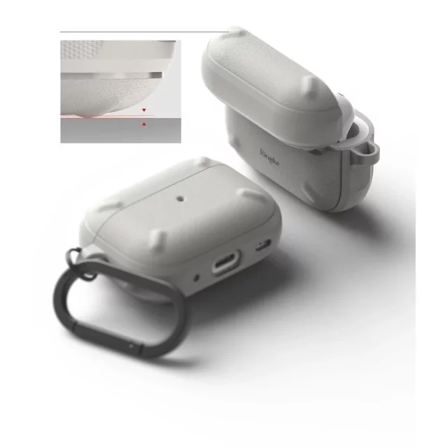 Ringke Onyx Apple Schutzhülle für Apple AirPods Pro 1/2 Warm Grey