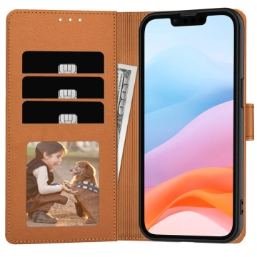 Etui für iPhone 16e Tech-Protect Wallet Sattelbraun