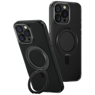 Etui UNIQ Swivix 360 Rotating Kickstand Czarny do iPhone 16 Pro Max