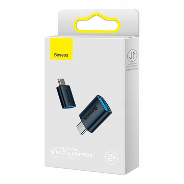 Adapter Baseus Mini OTG Adapter USB-A auf USB-C Typ C Adapter Blau