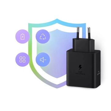 Samsung Power Adapter Duo Netzwerkladegerät 2x USB-C 50W - Schwarz