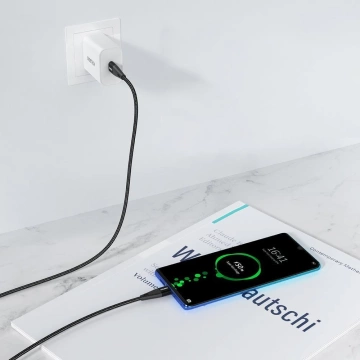 Choetech Kabel USB Type C Kabel - USB Type C Power Delivery 60W 2m schwarz (XCC-1004-BK)