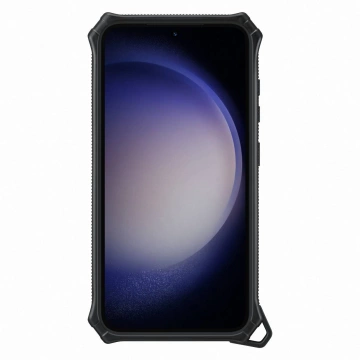 Samsung Rugged Gadget Case für Samsung Galaxy S23 gepanzerte Hülle Ringhalter Ständer grau