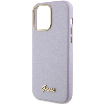 Etui Guess GUHCP15XPGMCSL für iPhone 15 Pro Max 6,7" liliowy/lila Hardcase Glitter Glossy Script